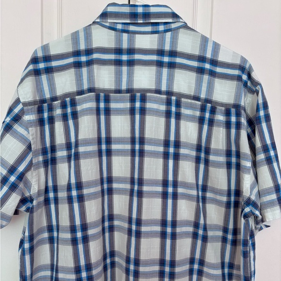 Nautica Men’s Plaid Short‑Sleeve Button‑Up Shirt – Size Large – EUC - Picture 5 of 8